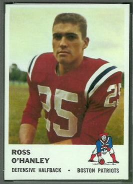 Ross O'Hanley 1961 Fleer football card