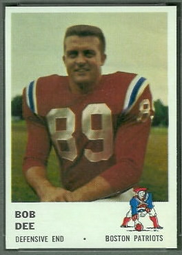 Bob Dee 1961 Fleer football card
