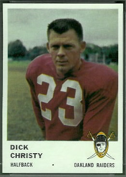 Dick Christy 1961 Fleer football card Dick Christy 1961 Fleer football card