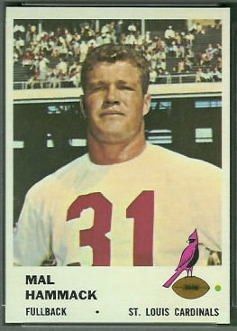 Mal Hammack 1961 Fleer football card