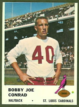 Bobby Joe Conrad 1961 Fleer football card