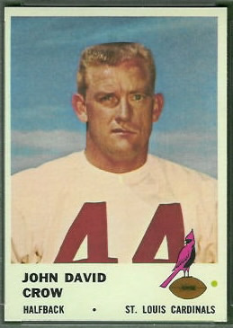 John David Crow 1961 Fleer football card John David Crow 1961 Fleer football card