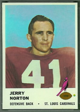 Jerry Norton 1961 Fleer football card