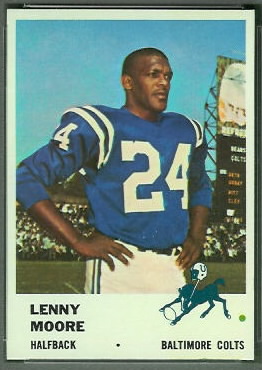 Lenny Moore 1961 Fleer football card