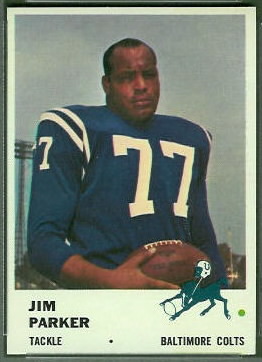 Jim Parker 1961 Fleer football card