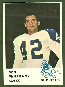 Don McIlhenny 1961 Fleer football card