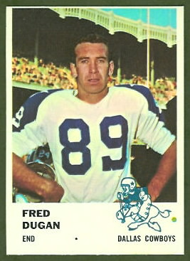 Fred Dugan 1961 Fleer football card Fred Dugan 1961 Fleer football card