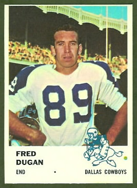 Fred Dugan 1961 Fleer football card