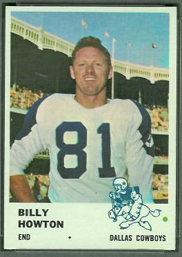 Bill Howton 1961 Fleer football card