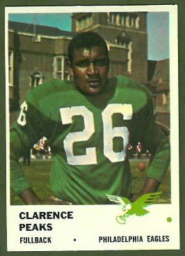 Clarence Peaks 1961 Fleer football card