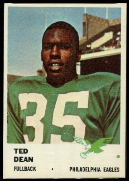Ted Dean 1961 Fleer football card