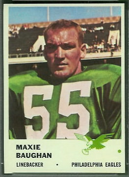 Maxie Baughan 1961 Fleer football card