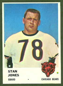 Stan Jones 1961 Fleer football card