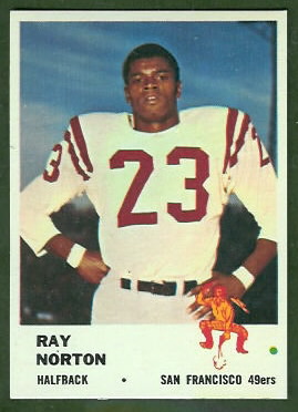 Ray Norton 1961 Fleer football card