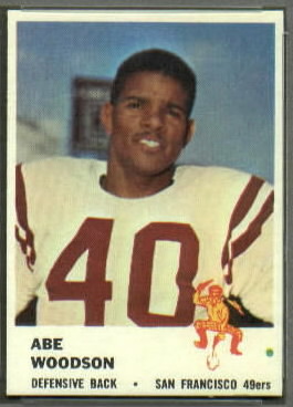 Abe Woodson 1961 Fleer football card