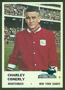 Charley Conerly 1961 Fleer football card