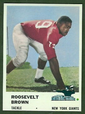 Roosevelt Brown 1961 Fleer football card