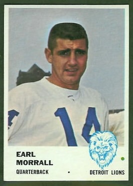 Earl Morrall 1961 Fleer football card