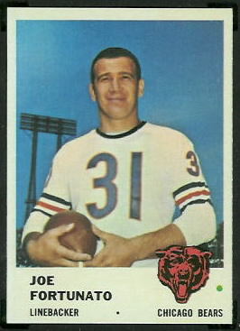 Joe Fortunato 1961 Fleer football card