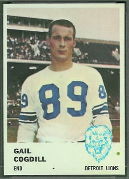 Gail Cogdill 1961 Fleer football card