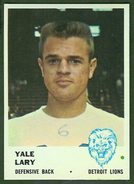 Yale Lary 1961 Fleer football card