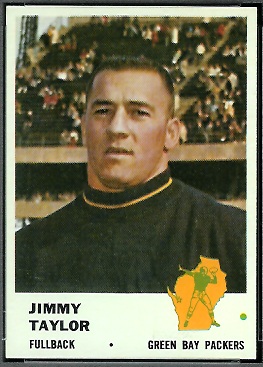 Jim Taylor 1961 Fleer football card