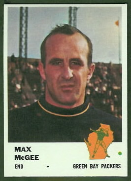 Max McGee 1961 Fleer football card