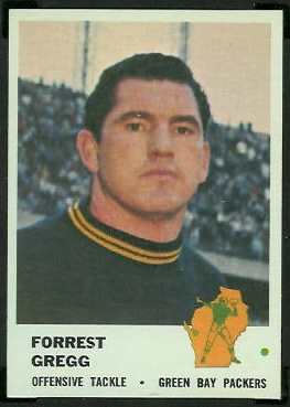 Forrest Gregg 1961 Fleer football card Forrest Gregg 1961 Fleer football card
