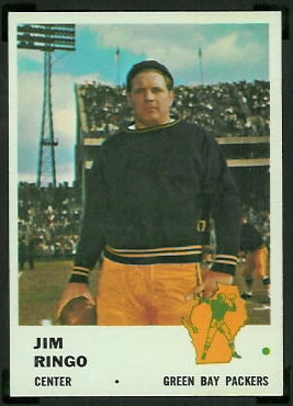 Jim Ringo 1961 Fleer football card