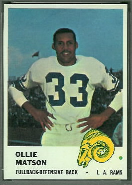 Ollie Matson 1961 Fleer football card