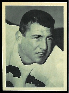 Ken Adamson 1961 Fleer Wallet Pictures football card