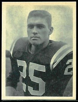 Ross O'Hanley 1961 Fleer Wallet Pictures football card