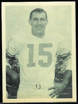 Frank Ryan 1961 Fleer Wallet Pictures football card