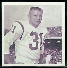 Don Bosseler 1961 Fleer Wallet Pictures football card