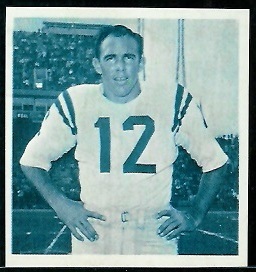 John Brodie 1961 Fleer Wallet Pictures football card