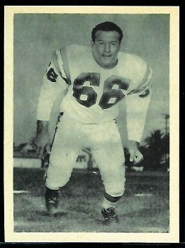 Fred Cole 1961 Fleer Wallet Pictures football card