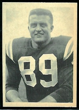 Bob Dee 1961 Fleer Wallet Pictures football card