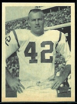 Bill Anderson 1961 Fleer Wallet Pictures football card