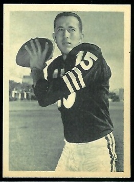 Tom Flores 1961 Fleer Wallet Pictures football card