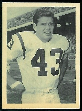 Dick Haley 1961 Fleer Wallet Pictures football card