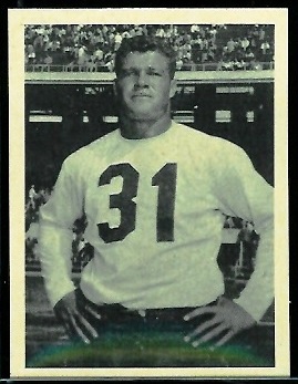 Mal Hammack 1961 Fleer Wallet Pictures football card