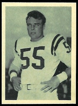 Matt Hazeltine 1961 Fleer Wallet Pictures football card