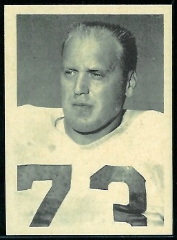 Gordy Holz 1961 Fleer Wallet Pictures football card