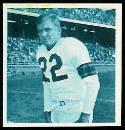 Bobby Layne 1961 Fleer Wallet Pictures football card