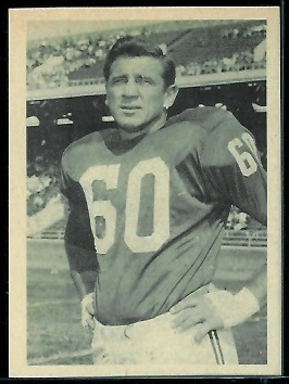 Chuck Bednarik 1961 Fleer Wallet Pictures football card Chuck Bednarik 1961 Fleer Wallet Pictures football card
