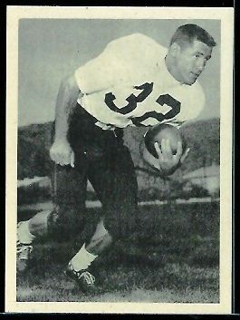 Bob McNamara 1961 Fleer Wallet Pictures football card