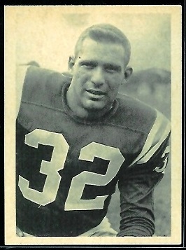 Alan Miller 1961 Fleer Wallet Pictures football card