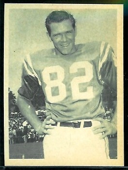 Raymond Berry 1961 Fleer Wallet Pictures football card