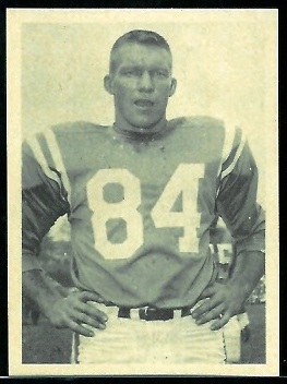 Jim Mutscheller 1961 Fleer Wallet Pictures football card