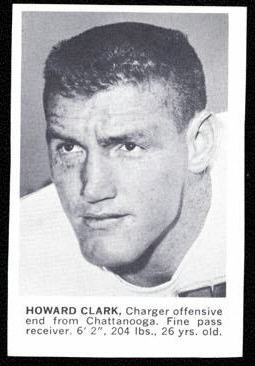 Howard Clark 1961 Golden Tulip Chargers football card